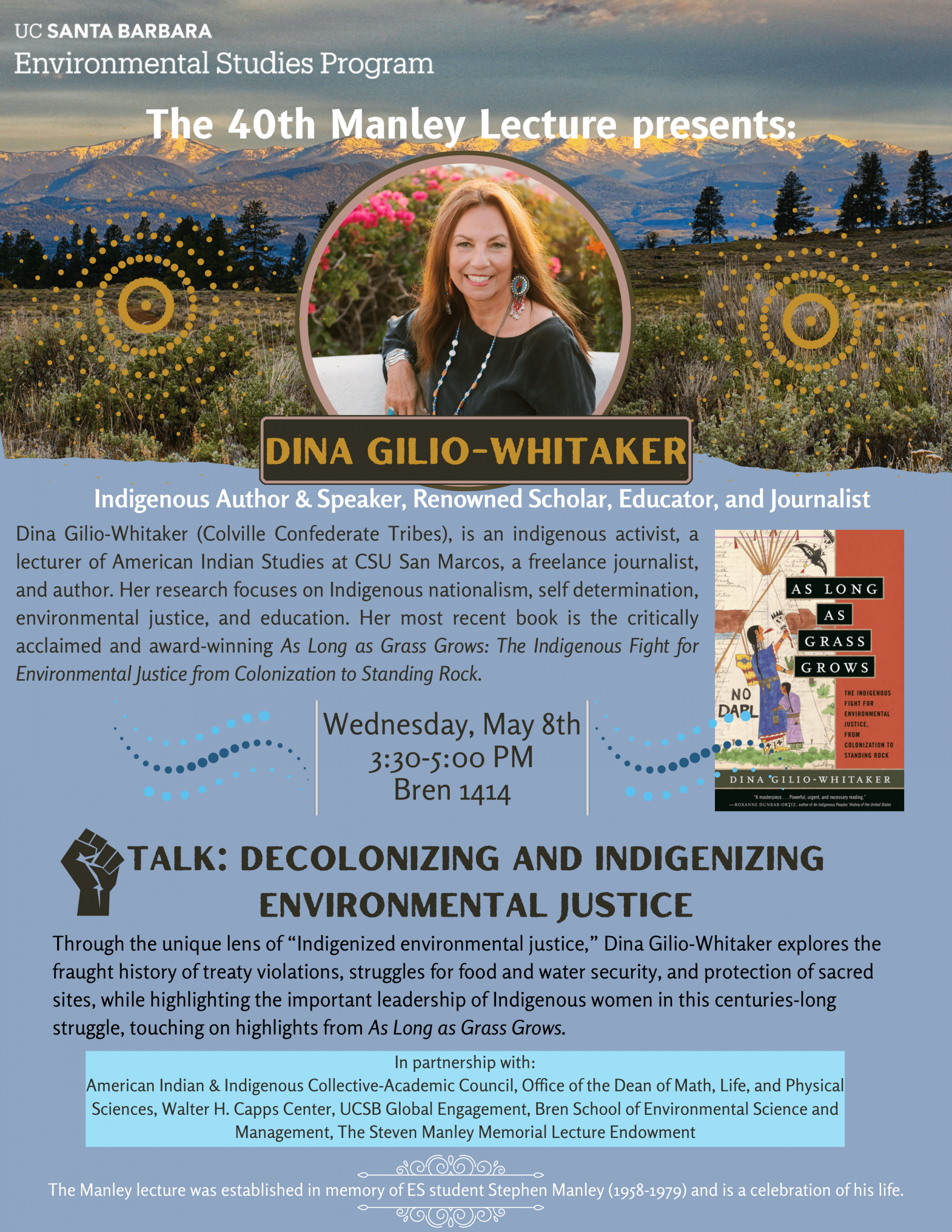 Decolonizing and Indigenizing Environmental Justice, with Dina Gilio-Whitaker Event Image