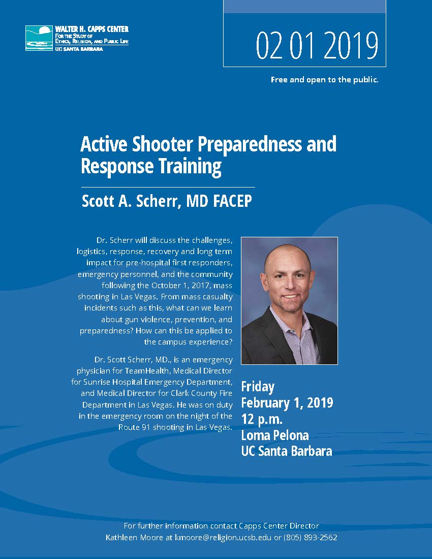 Active Shooter Preparedness and Response Training, with Scott Scherr Event Image