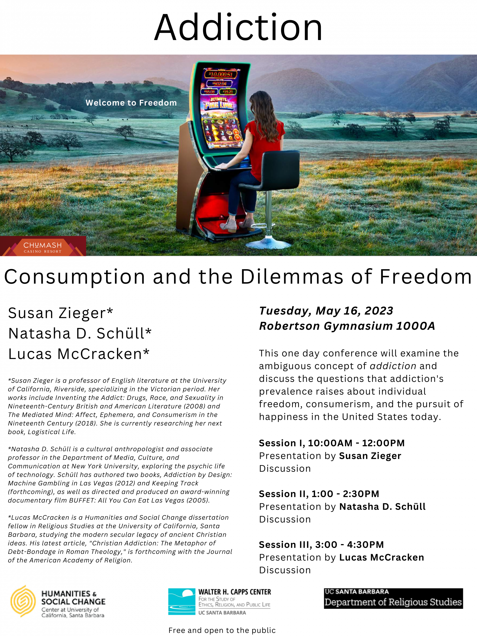 Addiction: Consumption and the Dilemmas of Freedom Event Image
