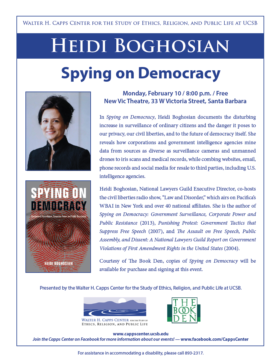 Spying on Democracy: Government Surveillance, Corporate Power, and Public Resistance Event Image