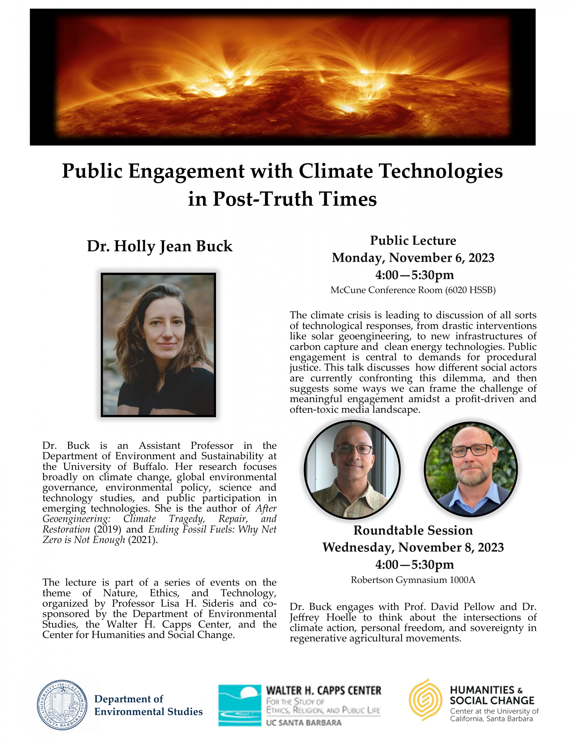 Public Engagement with Climate Technologies in Post-Truth Times, with Holly Jean Buck Event Image