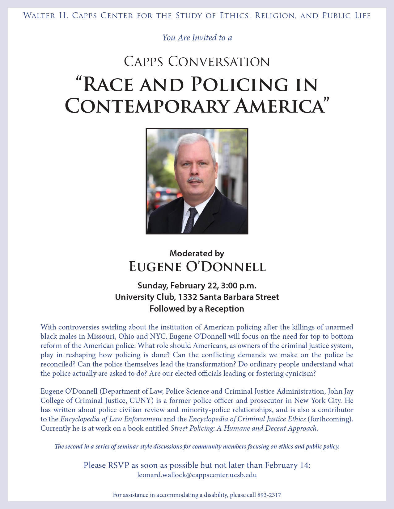 Race and Policing in Contemporary America Event Image