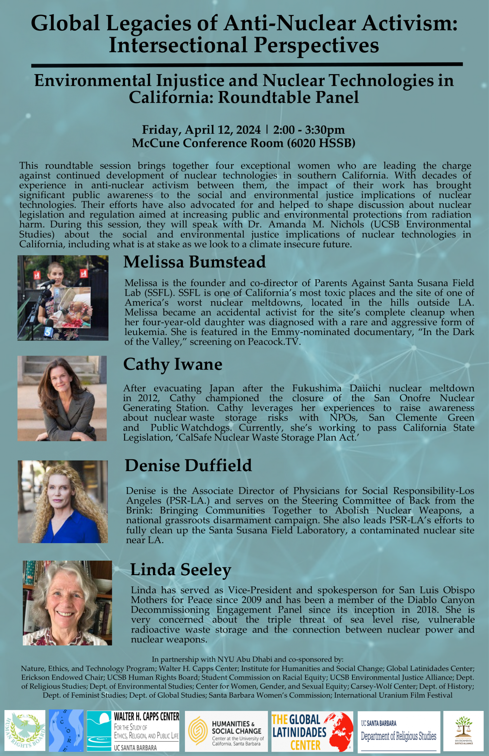 Environmental Injustice and Nuclear Technologies in California: Roundtable Panel Event Image