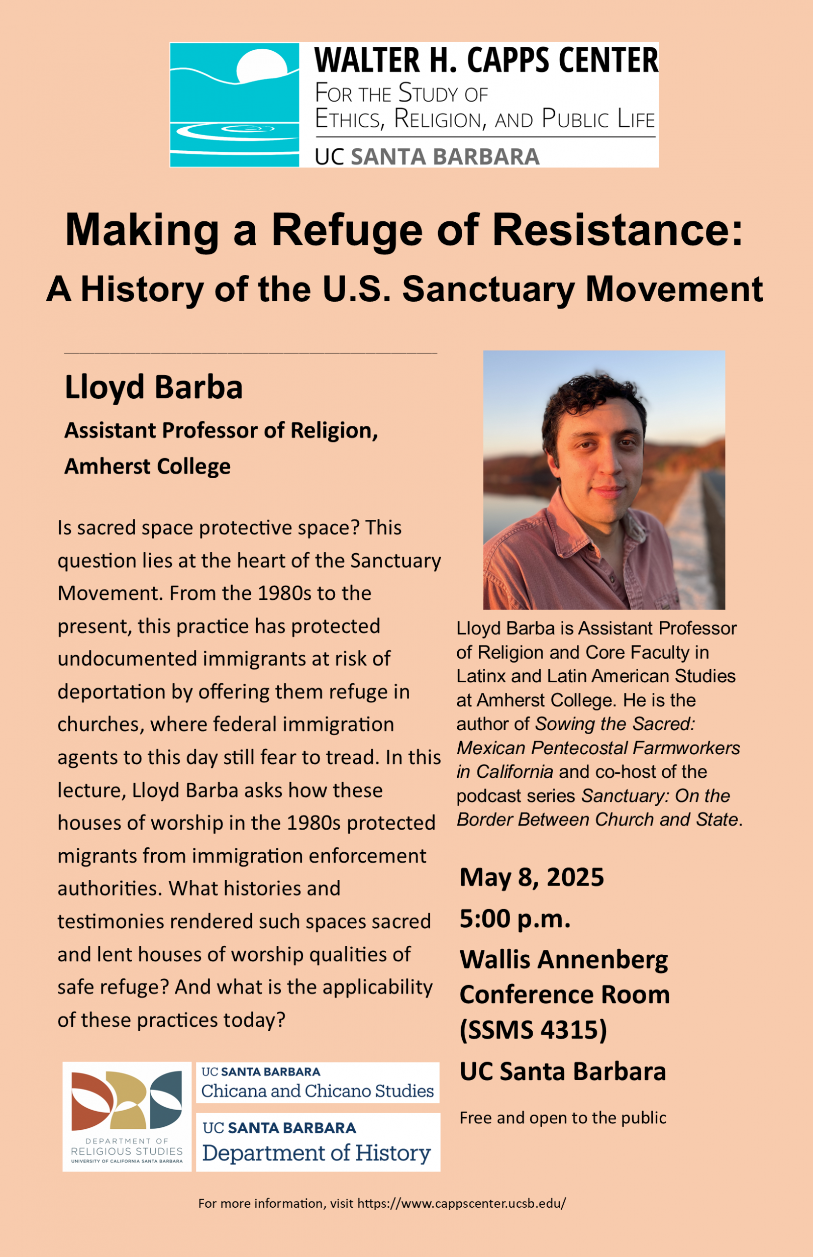 Making a Refuge of Resistance: A History of the U.S. Sanctuary Movement, with Lloyd Barba Event Image