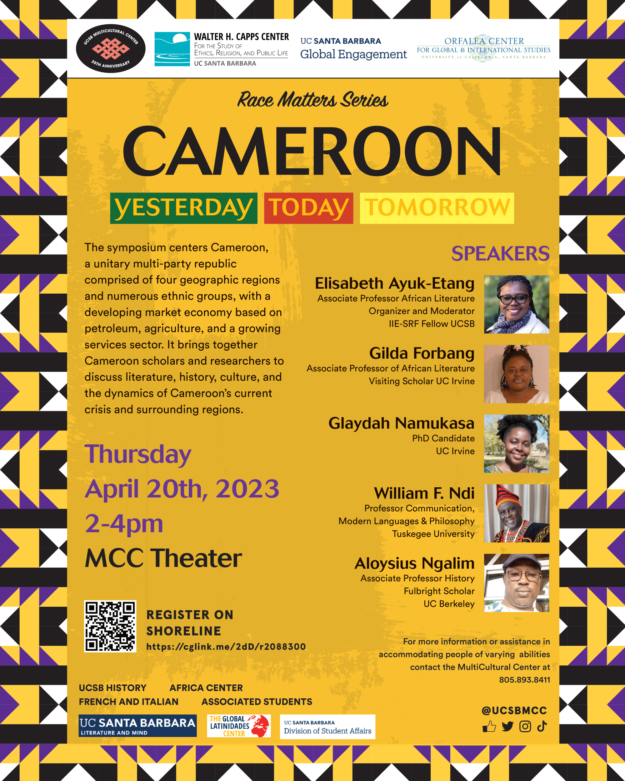 Cameroon: Yesterday, Today, Tomorrow Event Image