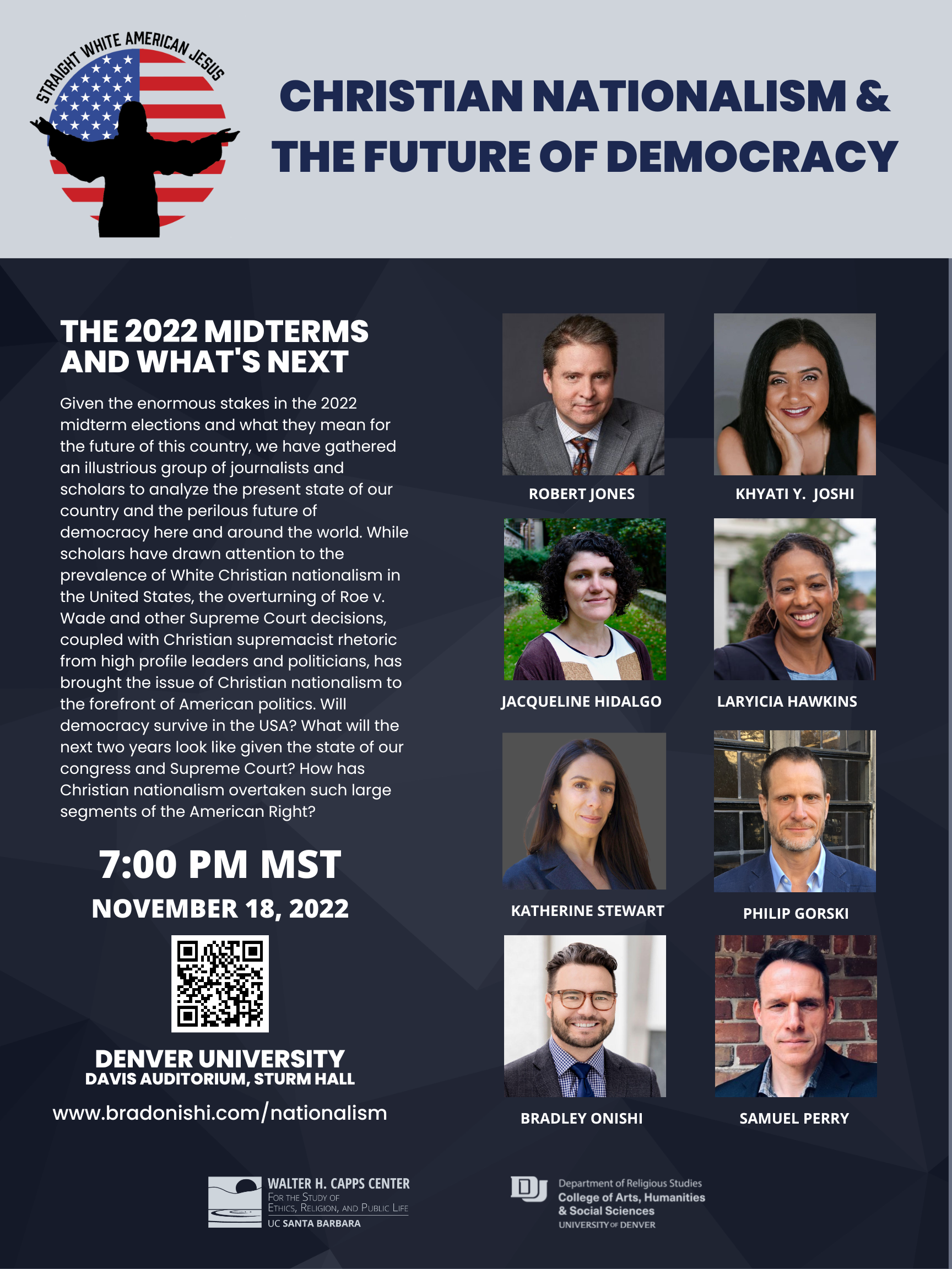 SWAJ Live Event: Christian Nationalism & the Future of American Democracy Event Image