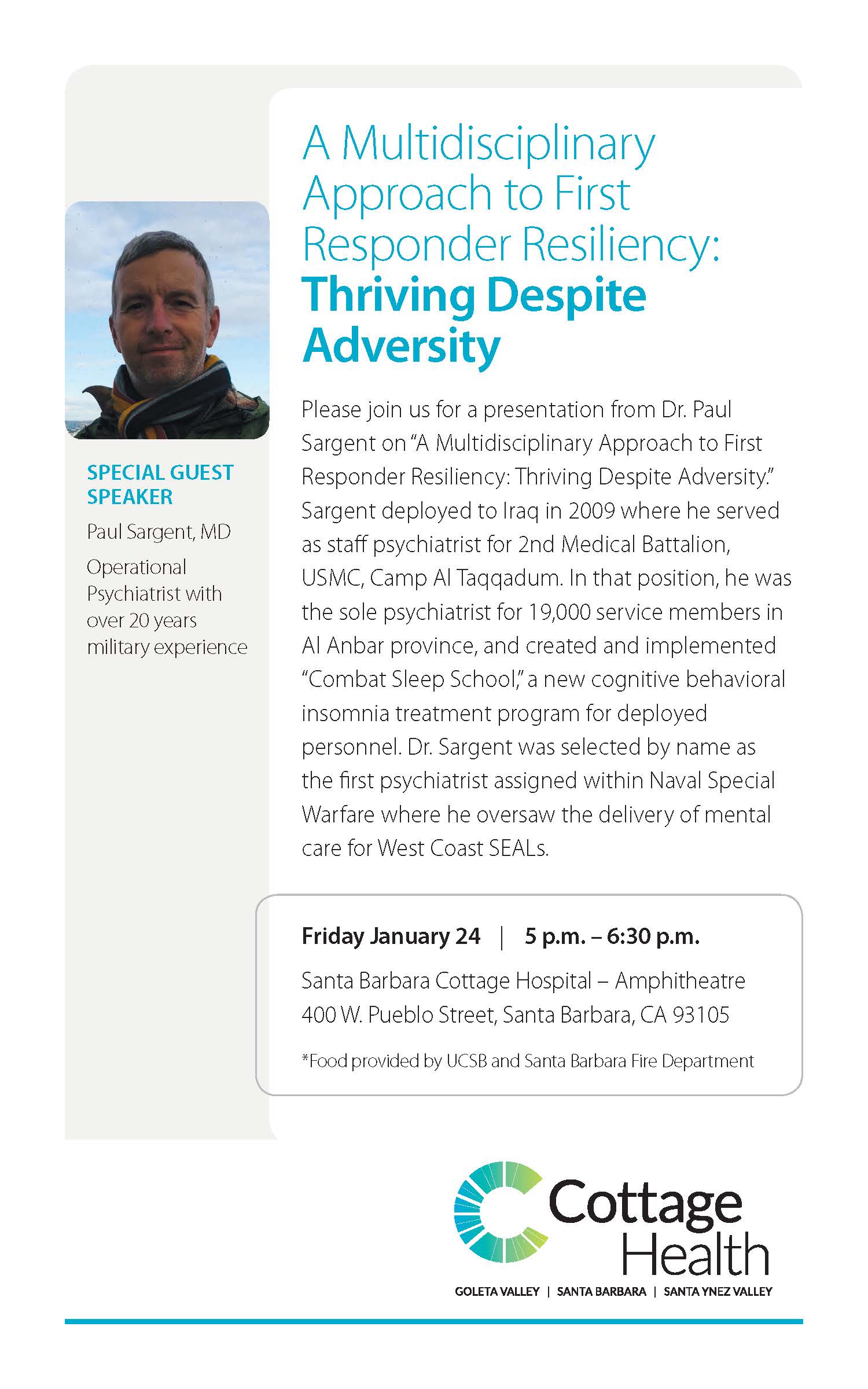 Thriving Despite Adversity, with Paul Sargent Event Image