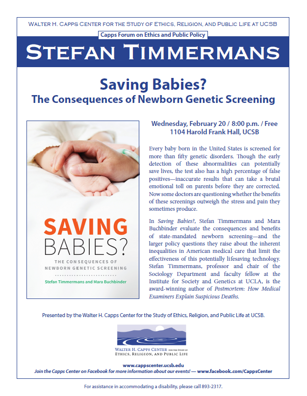 Saving Babies? The Consequences of Newborn Genetic Screening Event Image