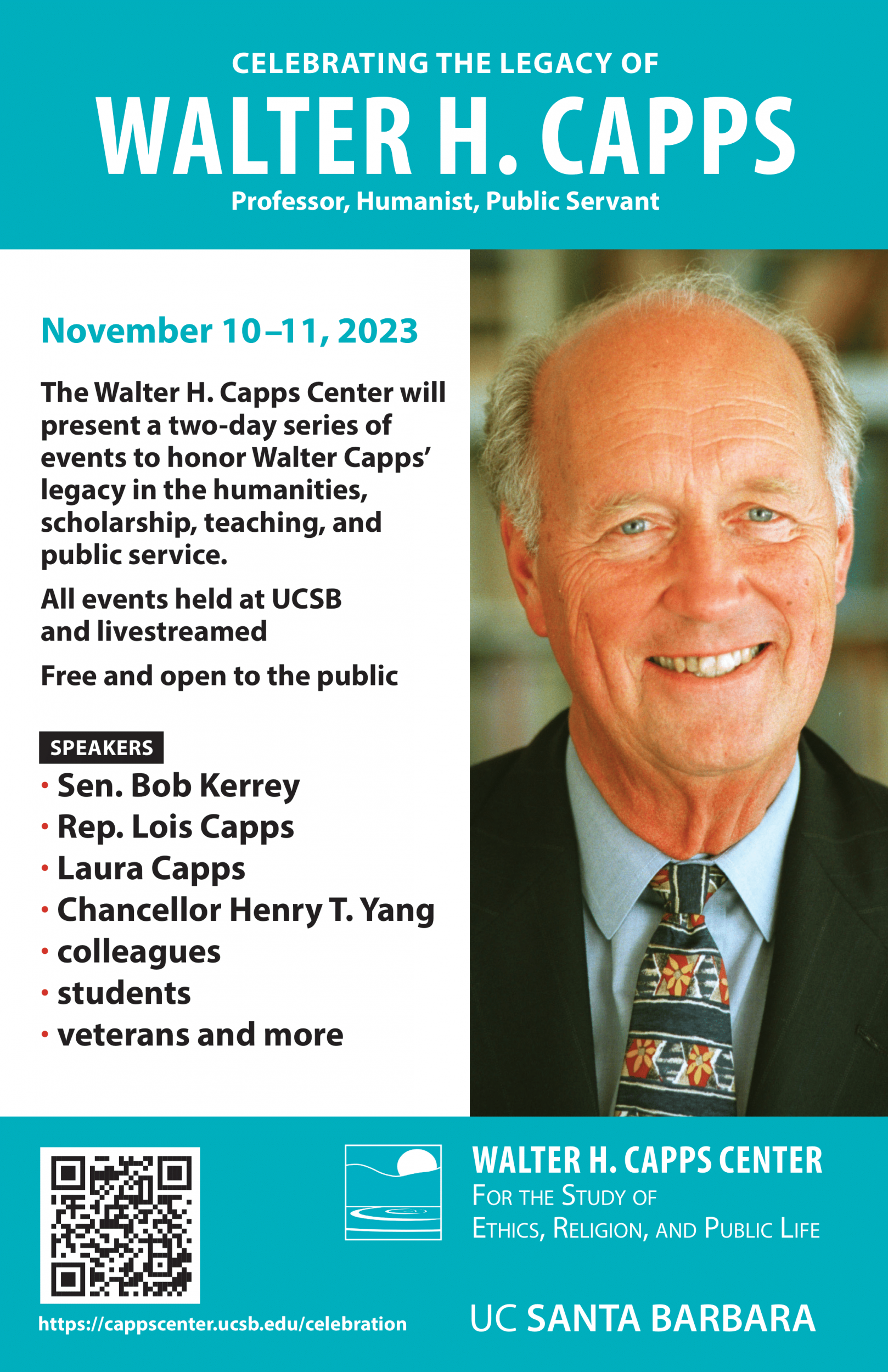 Celebrating the Legacy of Walter H. Capps Event Image