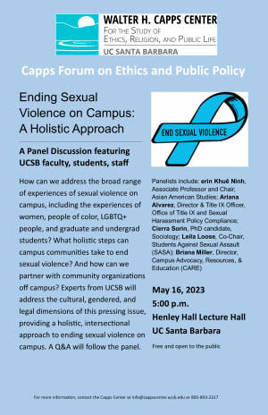 sexual violence panel poster