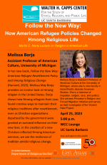 poster for melissa borja lecture
